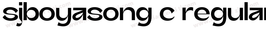 sjboyasong c regular字体转换